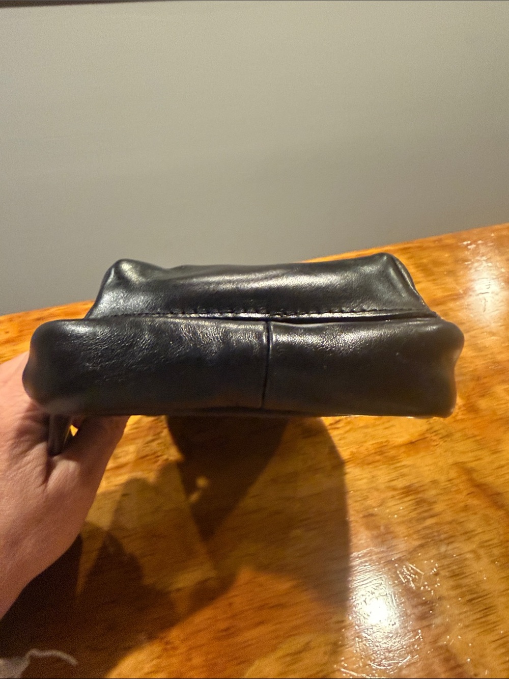 Patricia Nash Black Leather Sling Bag - Compact Crossbody - Picture 2 of 8